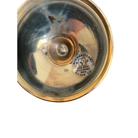 new Solid brass JOY candle stick holders - Picture 2 of 4